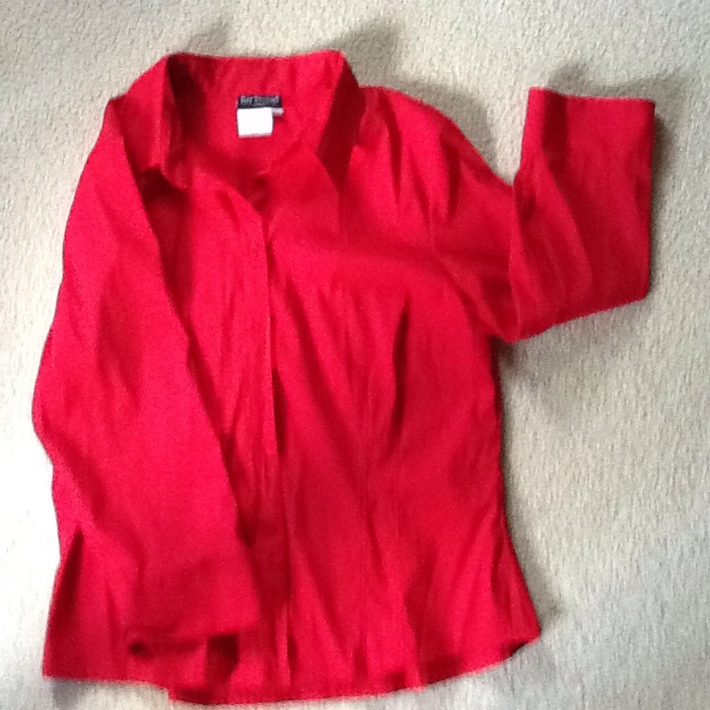 Red blouse